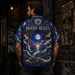 The Moody Blues Hawaiian Shirt, Nights in White Satin Button Up, Classic Prog Pop Fan Gift