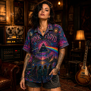 Pink Floyd Hawaiian Shirt, Division Bell Button Up, Classic Album Fan Gift