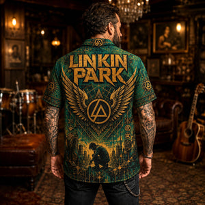 Linkin Park Hawaiian Shirt, Numb Alternative Rock Button Up, Meteora Music Fan Gift