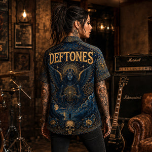 Deftones Hawaiian Shirt, Gore Era Alt Rock Button Up, Phantom Bride Fan Gift