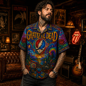 Grateful Dead Hawaiian Shirt, Terrapin Station Button Up, Deadhead Collector Gift