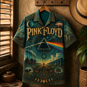 Pink Floyd Hawaiian Shirt, Animals Era Button Up, Psychedelic Rock Collector Gift