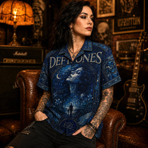 Deftones Hawaiian Shirt, Around the Fur Button Up, My Own Summer Rock Fan Gift