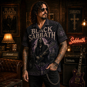 Black Sabbath Hawaiian Shirt, War Pigs Doom Rock Button Up, Paranoid Album Fan Gift