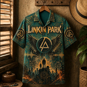 Linkin Park Hawaiian Shirt, Numb Alternative Rock Button Up, Meteora Music Fan Gift