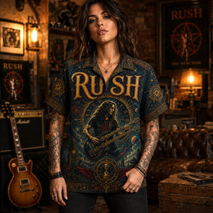 Rush Hawaiian Shirt, Tom Sawyer Rock Button Up, Moving Pictures Fan Gift