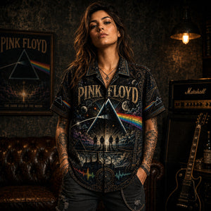 Pink Floyd Hawaiian Shirt, Wish You Were Here Button Up, Shine On Music Fan Gift