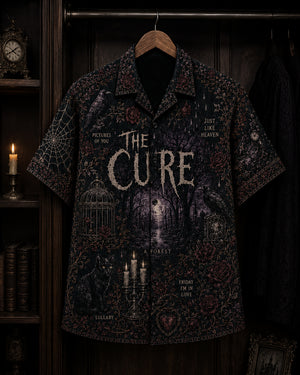 The Cure Luxury Hawaiian Shirt, Disintegration Gothic Rock Button Up, Boys Dont Cry Music Fan Gift