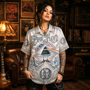 Pink Floyd Hawaiian Shirt, Comfortably Numb Button Up, The Wall Music Fan Gift