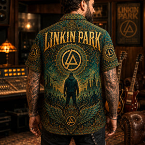 Linkin Park Hawaiian Shirt, A Thousand Suns Button Up, Alternative Rock Collector Gift