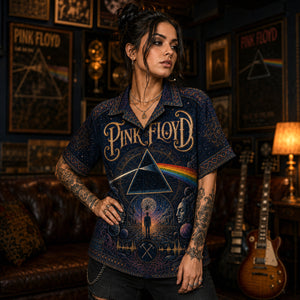 Pink Floyd Hawaiian Shirt, The Wall Prog Rock Button Up, Comfortably Numb Fan Gift