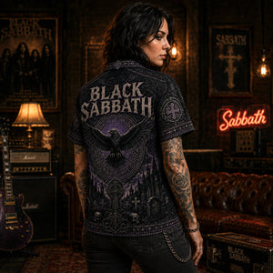Black Sabbath Hawaiian Shirt, War Pigs Doom Rock Button Up, Paranoid Album Fan Gift