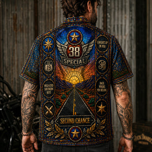 38 Special Stained Glass Hawaiian Shirt, Hold On Loosely Southern Rock Button Up, Caught Up in You Fan Gift
