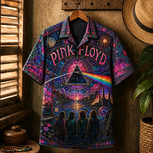 Pink Floyd Hawaiian Shirt, Division Bell Button Up, Classic Album Fan Gift