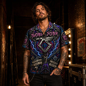 Twisted Sister Hawaiian Shirt, Stay Hungry Glam Metal Button Up, Were Not Gonna Take It Fan Gift