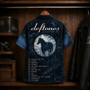 Deftones Around the Fur Hawaiian Shirt, 1997 Alternative Metal Button Up, Chino Moreno My Own Summer Era