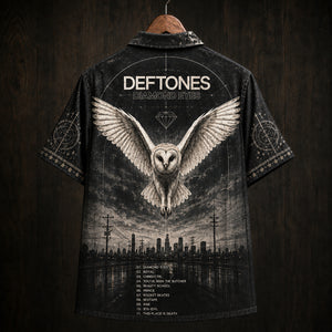 Deftones Diamond Eyes Hawaiian Shirt, 2010 Alternative Metal Button Up, Chino Moreno Sextape Era