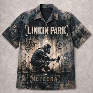 Linkin Park Meteora 2003 Hawaiian Shirt, Nu Metal Alternative Rock Button Up, Chester Bennington Numb Era