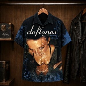 Deftones Around the Fur Hawaiian Shirt, 1997 Alternative Metal Button Up, Chino Moreno My Own Summer Era