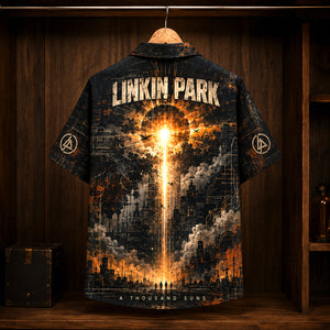 Linkin Park A Thousand Suns Hawaiian Shirt, 2010 Alternative Rock Button Up, Chester Bennington The Catalyst Era