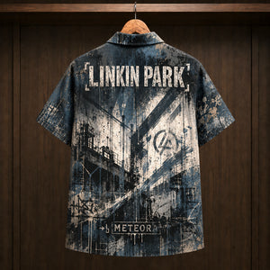 Linkin Park Meteora 2003 Hawaiian Shirt, Nu Metal Alternative Rock Button Up, Chester Bennington Numb Era