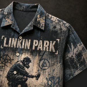 Linkin Park Meteora 2003 Hawaiian Shirt, Nu Metal Alternative Rock Button Up, Chester Bennington Numb Era