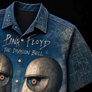 Pink Floyd The Division Bell Hawaiian Shirt, 1994 Album Inspired Button Up, David Gilmour 1994 Tour Era