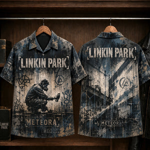 Linkin Park Meteora 2003 Hawaiian Shirt, Nu Metal Alternative Rock Button Up, Chester Bennington Numb Era