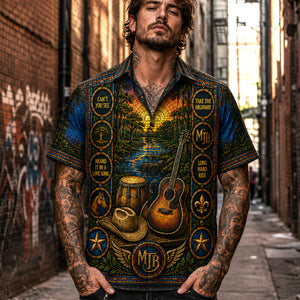The Marshall Tucker Band Hawaiian Shirt, Classic Album Style Button Up, Vintage Music Fan Gift