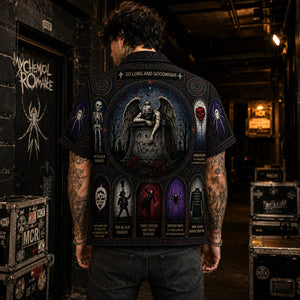 My Chemical Romance Hawaiian Shirt, Black Parade Emo Rock Button Up, Three Cheers Music Fan Gift