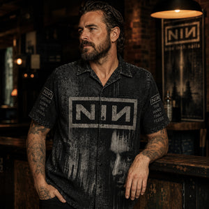 Nine Inch Nails The Downward Spiral Hawaiian Shirt, Downward Spiral Industrial Button Up, Closer Alternative Fan Gift