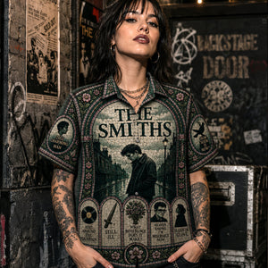 The Smiths Hawaiian Shirt, Manchester Indie Rock Button Up, Morrissey Marr Music Fan Gift