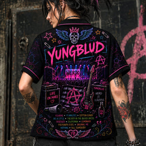 Yungblud Hawaiian Shirt, Alternative Punk Pop Button Up, Modern Rock Music Fan Gift