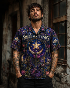The Smashing Pumpkins Hawaiian Shirt, Mellon Collie Alt Rock Button Up, 1979 Music Fan Gift