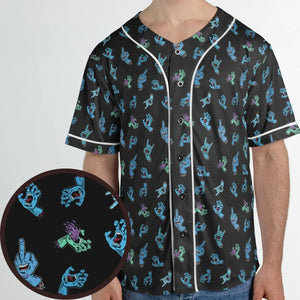 Santa Cruz Screaming Hand Unisex Baseball Jersey