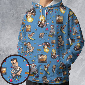 All-over Print Hoodie - SHUMH1R9 - - 1