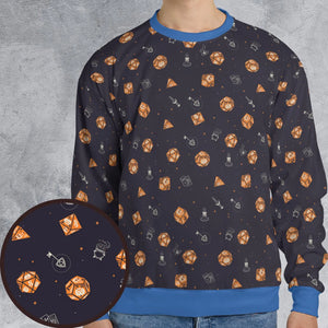 Halloween Dices Pattern All-over Print Sweatshirt