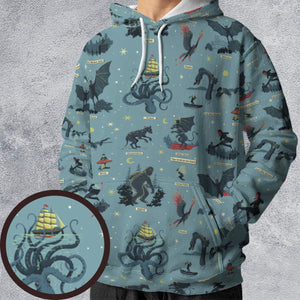 Paranormal Creatures All-over Print Hoodie