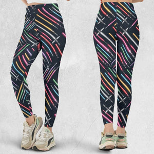 Lightsabers Star Wars Pattern Legging