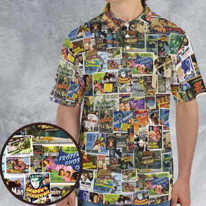 Vintage Horror Movies AOP Men/Women Polo Shirt