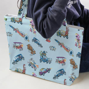 W is for Wacky Races Large Tote Bag