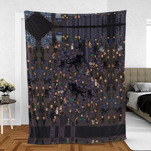 Out of Space Alien Fleece Blanket
