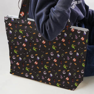 Ghostbusters Pattern Large Tote Bag