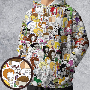 Roger the Alien American Dad All-over Print Hoodie