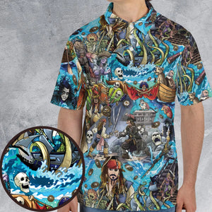 Travel And Fight Pirates of the Caribbean AOP Men/Women Polo Shirt