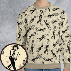 All-over Print Sweatshirt - L6K5TC59 - - 1