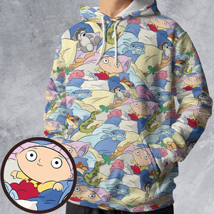 All-over Print Hoodie - FGCXMBEW - - 1