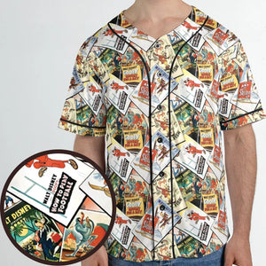Goofy Vintage Posters Unisex Baseball Jersey