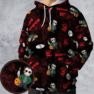 Mamas Boy Friday the 13th All-over Print Hoodie