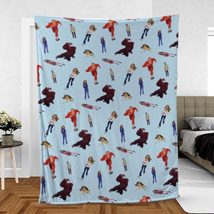 The Six Million Dollar Man and the Bionic Woman Fleece Blanket